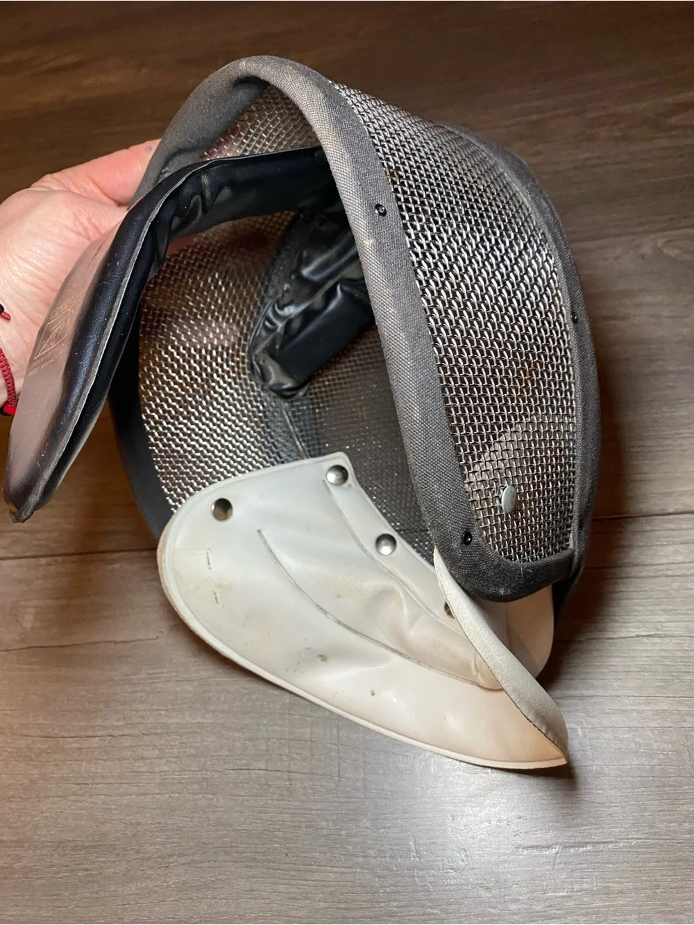Vintage American Castello NYC Fencing Mask with White Bib - Protective Headgear